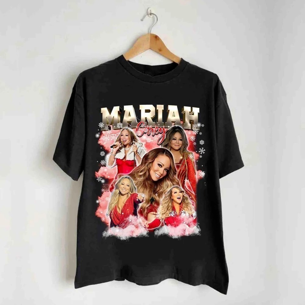 Mariah Carey Music Black Xmas Tshirt